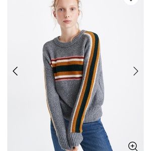 Madewell Striped Heath Pullover Sweater